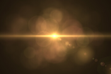 lens flare effects on black background