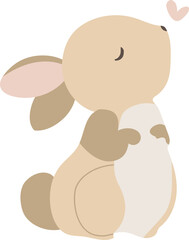 Adorable bunny illustration