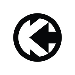 Letter k logo design vector,editable and resizable EPS 10