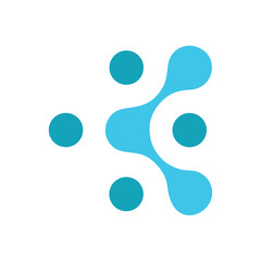 letter k tech logo design vector,editable and resizable EPS 10