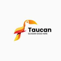 Vector Logo Illustration Taucan Gradient Colorful Style © Ivan_Artnivora