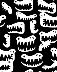 Naklejka premium Doodle vector seamless pattern