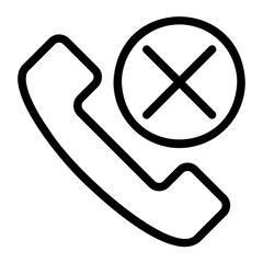 missed call line icon