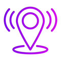 location gradient icon