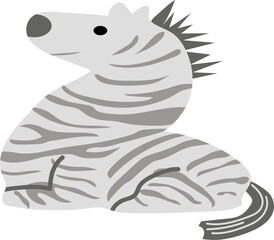 Letter Z zebra illustration