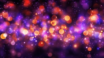 Fototapeta na wymiar Abstract purple bokeh Christmas background