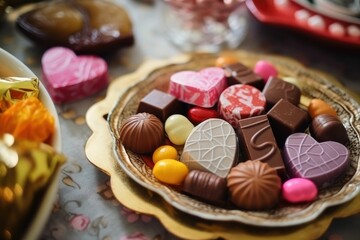 heart shaped box of chocolates