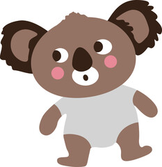 Koala kid illustration
