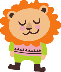 Lion kid illustration