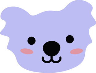 Koala head illustration