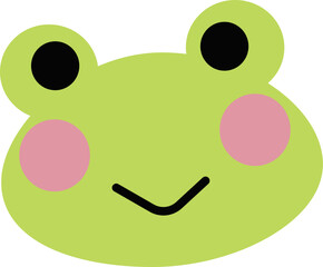 Frog head illustration