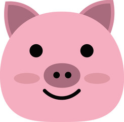 Pig head illustration