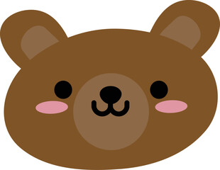 Bear head illustration