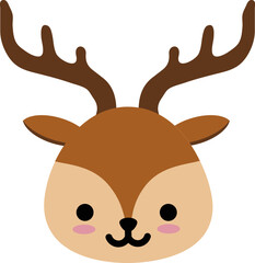 Deer head illustration