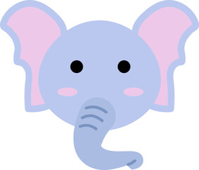Elephant head illustration