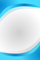 white abstract background with blue waves gradients for your text, design, presentation, backdrop, texture, template. Vector Illustration eps.