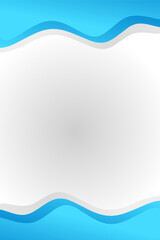 blue wave gradients with white abstract background for your text, design, presentation, backdrop, texture, template. Vector Illustration eps.