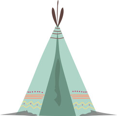 Tent teepee illustration © Ellette Lorelei