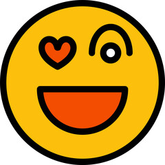 In Love Emoji Illustration
