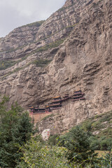 Fototapeta premium The Hanging Monastery Xuankong Si of Datong in China