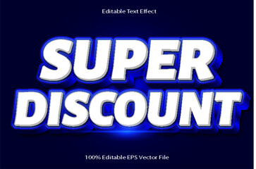 Super Discount Editable Text Effect Emboss Cartoon Gradient Style