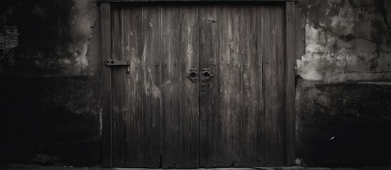 Black effect on an aged door