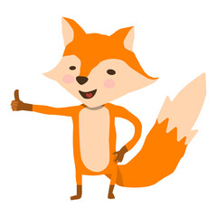 cute animal racoon bear fox coala rabbit mouse thumbs up