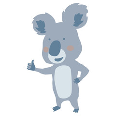 cute animal racoon bear fox coala rabbit mouse thumbs up