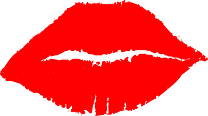 red lips illustration