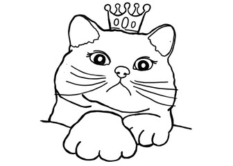 Animal - Adorable Cat, Kitty, Kitten Illustration