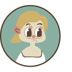 Portrait or avatar of wife, family tree icons