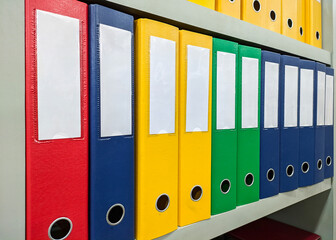 colorful binder folder for document