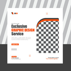 Digital marketing business social media post & web banner design