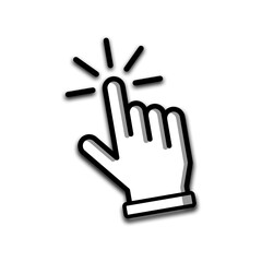 Obraz premium finger hand cursor icon ,click symbol cursor