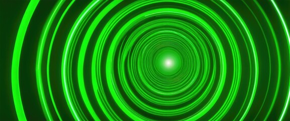 Obraz premium Green lines spiraling into an abstract vortex