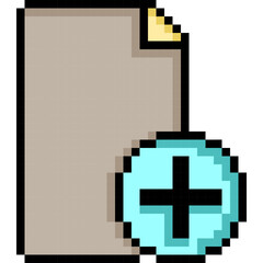 Document, Pixe, Add, Paper, File Collection Set. 