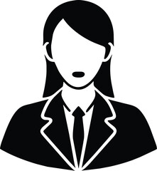 Symbolic icon that is a business woman
