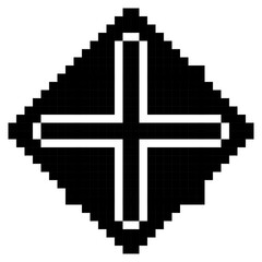 Sign, Plus, Pixelart, Add, Rectangular Collection Set. 