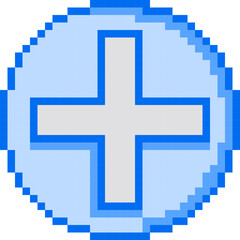 Obraz premium Plus, Circle, Pixelart, Add, Cirlce Collection Set. 