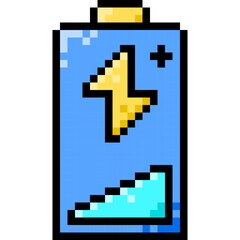 Increase Power, Charge, Pixelart Art, More, Plus Collection Set. 