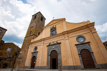 Fototapeta na wymiar San Donato Church in Civita di Bagnoregio - Italy