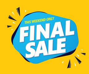 final sale banner template modern design