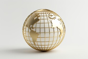 3D earth map  minimalist.