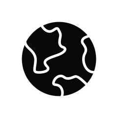 World planet earth vector icon