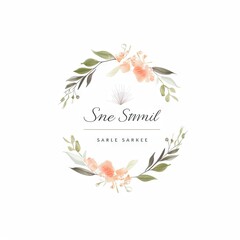 Awesome logo for wedding decoration service, created by AI.