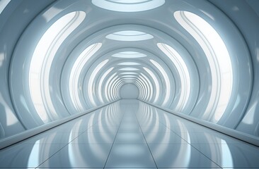 Fototapeta premium 3d illustration of 4K UHD dark tunnel