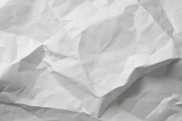 Fototapeta premium White Crumpled Paper Texture, Wrinkled Paper Texture