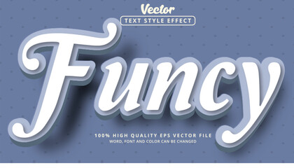 Funcy text effect, editable text effect and glossy