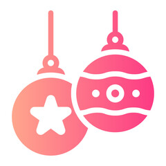 christmas balls gradient icon