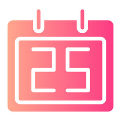 Fototapeta premium christmas day gradient icon